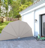 VidaXL Terrasscherm inklapbaar 200 cm crème