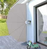 VidaXL Terrasscherm inklapbaar 200 cm crème