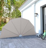 VidaXL Terrasscherm inklapbaar 160 cm crème