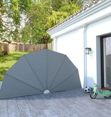 VidaXL Terrasscherm inklapbaar 200 cm grijs