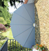 VidaXL Terrasscherm inklapbaar 200 cm grijs