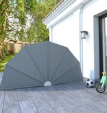 VidaXL Terrasscherm inklapbaar 160 cm grijs