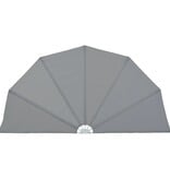 VidaXL Terrasscherm inklapbaar 160 cm grijs