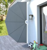 VidaXL Terrasscherm inklapbaar 160 cm grijs
