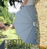 VidaXL Terrasscherm inklapbaar 160 cm grijs