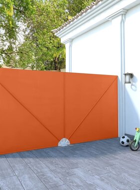 VidaXL Terrasscherm inklapbaar 400x200 cm terracottakleurig