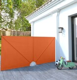 VidaXL Terrasscherm inklapbaar 300x150 cm terracottakleurig