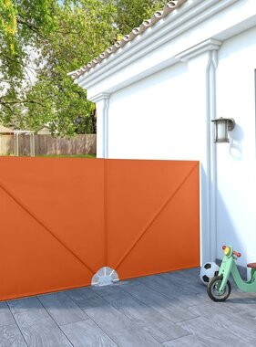 VidaXL Terrasscherm inklapbaar 300x150 cm terracottakleurig