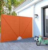 VidaXL Terrasscherm inklapbaar 240x160 cm terracottakleurig