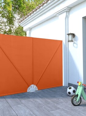 VidaXL Terrasscherm inklapbaar 240x160 cm terracottakleurig