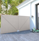 VidaXL Terrasscherm inklapbaar 400x200 cm crème