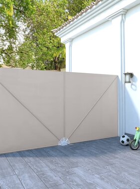 VidaXL Terrasscherm inklapbaar 400x200 cm crème