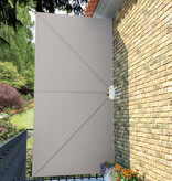 VidaXL Terrasscherm inklapbaar 400x200 cm crème