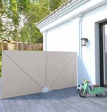 VidaXL Terrasscherm inklapbaar 300x150 cm crème