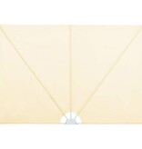 VidaXL Terrasscherm inklapbaar 300x150 cm crème