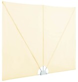 VidaXL Terrasscherm inklapbaar 300x150 cm crème