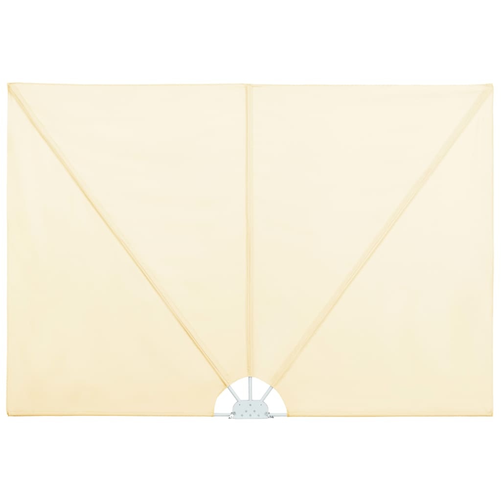 VidaXL Terrasscherm inklapbaar 240x160 cm crème