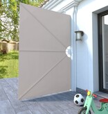 VidaXL Terrasscherm inklapbaar 240x160 cm crème