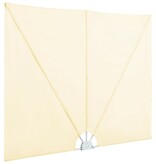 VidaXL Terrasscherm inklapbaar 240x160 cm crème