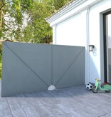 VidaXL Terrasscherm inklapbaar 400x200 cm grijs