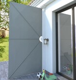 VidaXL Terrasscherm inklapbaar 400x200 cm grijs
