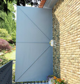 VidaXL Terrasscherm inklapbaar 400x200 cm grijs