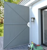 VidaXL Terrasscherm inklapbaar 300x200 cm grijs