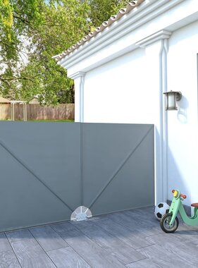 VidaXL Terrasscherm inklapbaar 300x150 cm grijs