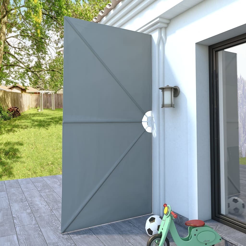 VidaXL Terrasscherm inklapbaar 300x150 cm grijs