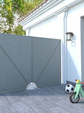 VidaXL Terrasscherm inklapbaar 240x160 cm grijs