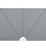VidaXL Terrasscherm inklapbaar 240x160 cm grijs
