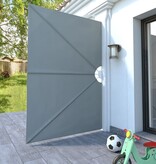 VidaXL Terrasscherm inklapbaar 240x160 cm grijs