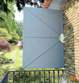 VidaXL Terrasscherm inklapbaar 240x160 cm grijs