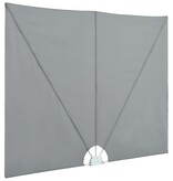 VidaXL Terrasscherm inklapbaar 240x160 cm grijs