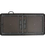 VidaXL Tuintafel inklapbaar rattan look 120x60x74 cm HDPE bruin