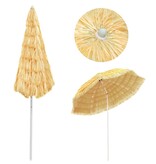 VidaXL Strandparasol Hawaï stijl 300 cm naturel