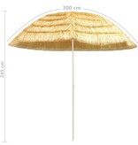 VidaXL Strandparasol Hawaï stijl 300 cm naturel