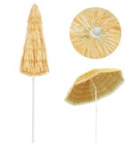 VidaXL Strandparasol Hawaï stijl 240 cm naturel