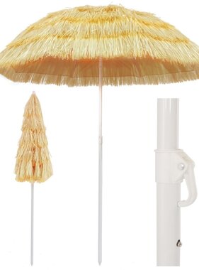VidaXL Strandparasol Hawaï stijl 180 cm naturel