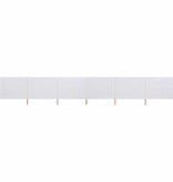 VidaXL Windscherm 6-panelen 800x80 cm stof wit