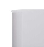 VidaXL Windscherm 6-panelen 800x80 cm stof wit