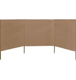 VidaXL Windscherm 3-panelen 400x120 cm stof taupe