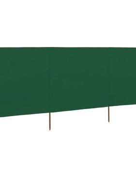 VidaXL Windscherm 3-panelen 400x120 cm stof groen