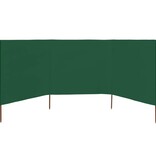 VidaXL Windscherm 3-panelen 400x120 cm stof groen