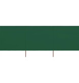 VidaXL Windscherm 3-panelen 400x120 cm stof groen
