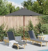 VidaXL Parasol met houten paal 150x200 cm antraciet