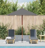 VidaXL Parasol met houten paal 150x200 cm antraciet