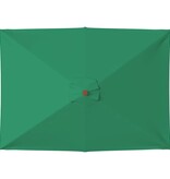 VidaXL Parasol met houten paal 150x200 cm groen