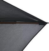 VidaXL Parasol met houten paal 200x300 cm antraciet