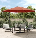 VidaXL Zweefparasol met aluminium paal 350 cm terracottakleurig